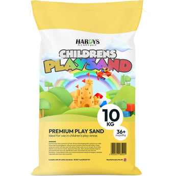 Bag of Hardys Children's Play Sand with a colourful design on a white background