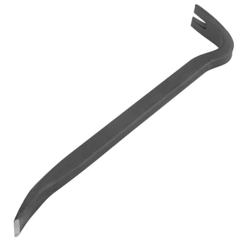 Black crowbar on a white background