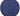 Blue circular rotating cushion with a hexagonal pattern shot from above on a white background