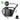 Black watering can on a white background with measurement text overlayed. Dimensions include length from base to end of spout 45cm, height 31cm, length along base 13cm.