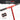 Red cultivator with black textured grips on a white background, highlighting ergonomic design features.