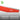 Red plastic paint shield with stainless steel edge on a grey background