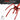 Close in shot of a red tiller head with 6 pointed claw tines on a white background