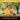 Citrus fruits on a wooden surface with a background of citrus trees and oranges.
