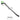 Measurement chart of a black crowbar with dimensions labelled on a white background. Dimensions include length 30cm, width 7.5cm, height 2.3cm.