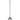 Metal floor scraper with a long handle on a white background