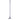 Patio scraper tool with a long handle in an upright position on a white background