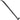 Black metal long handle crowbar on a white background