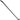 Long black metal crowbar on a white background