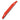 Red plastic paint shield with a metal edge on a white background