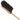 Wooden hand brush with black bristles on a white background