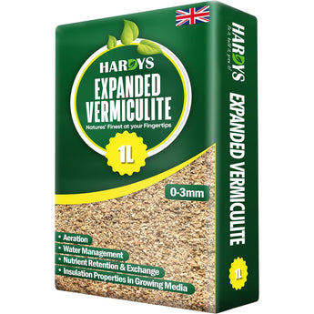 Bag of Hardy's Expanded Vermiculite with green and yellow design