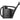 Black watering can with '6L' embossed on the side on a white background.