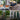 Collage of outdoor seating areas and patios that the grow bag could be used in, with text on space-saving solutions.