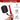 Ergonomic mallet with red and black handle and white head, showing hand grip and features.