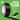 Black tape roll with features listed on a green background