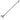 Scraping tool with a long handle and wide head on a white background