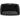 Black plastic garden tray with a handle on a white background